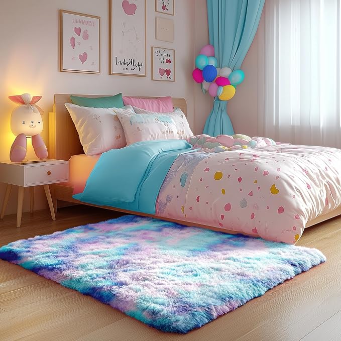 PAGISOFE Adorable Rainbow Mermaid Rugs - Image 3