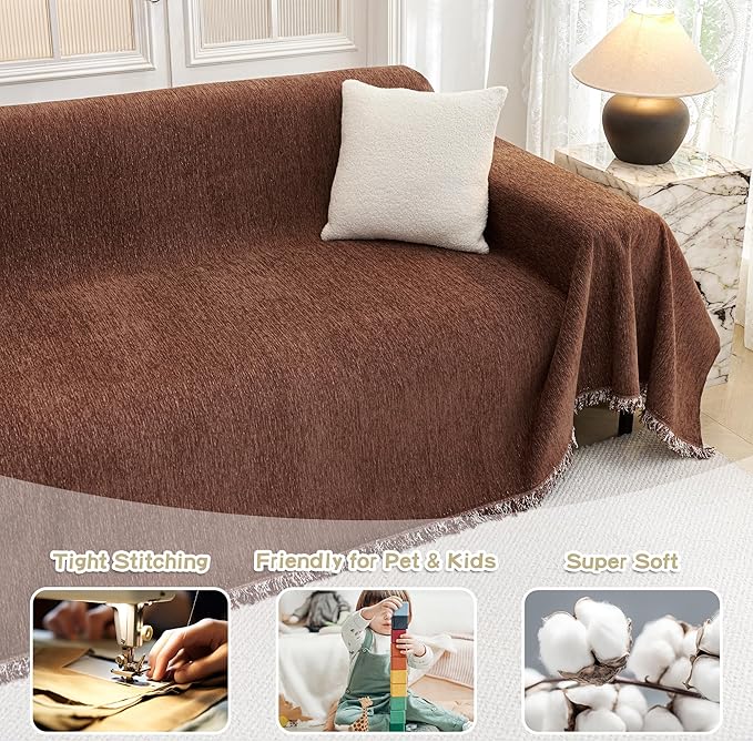 MYSKY HOME Sofa Covers Washable Sectional Couch Covers - Image 2