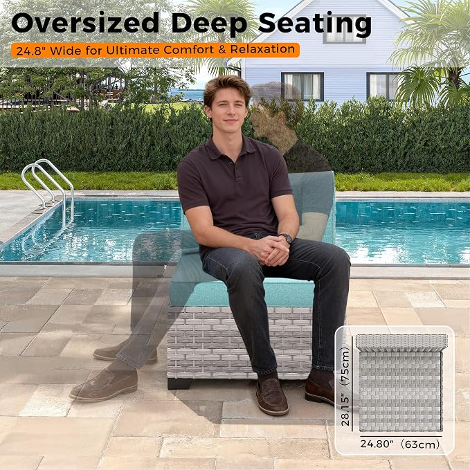 8-Seat Modern Patio Furniture Set - Image 6