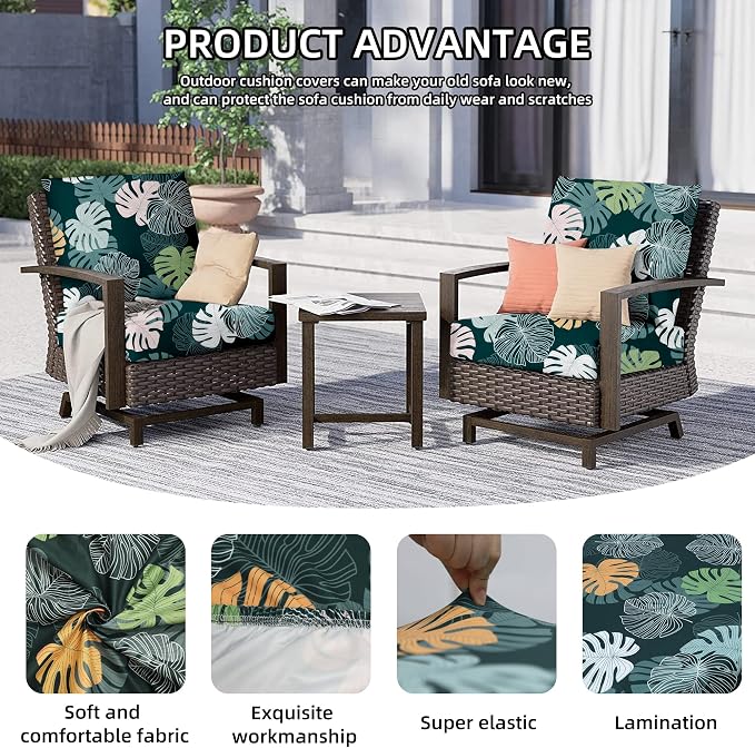 Outdoor Cushion Covers Set, Replacement - Image 3