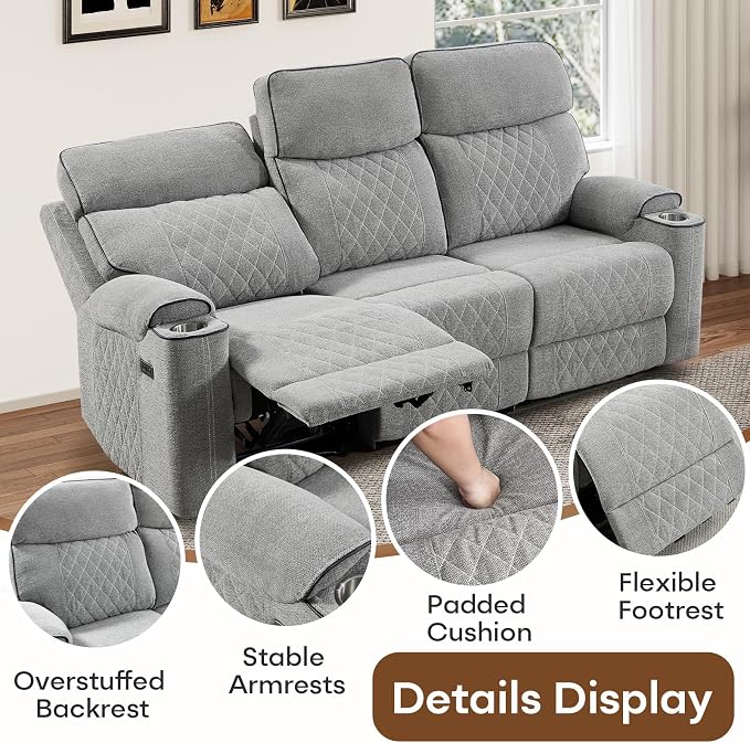 HAOMARKETS 3-Piece Power Recliner Sofa Set - Image 6