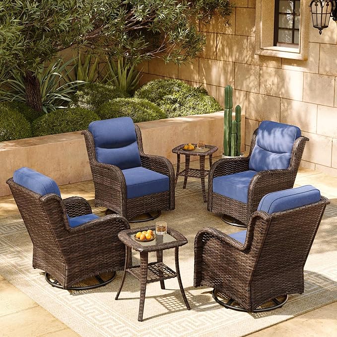 HILLGA 6-Piece Luxury Patio Furniture Set by HILLGA