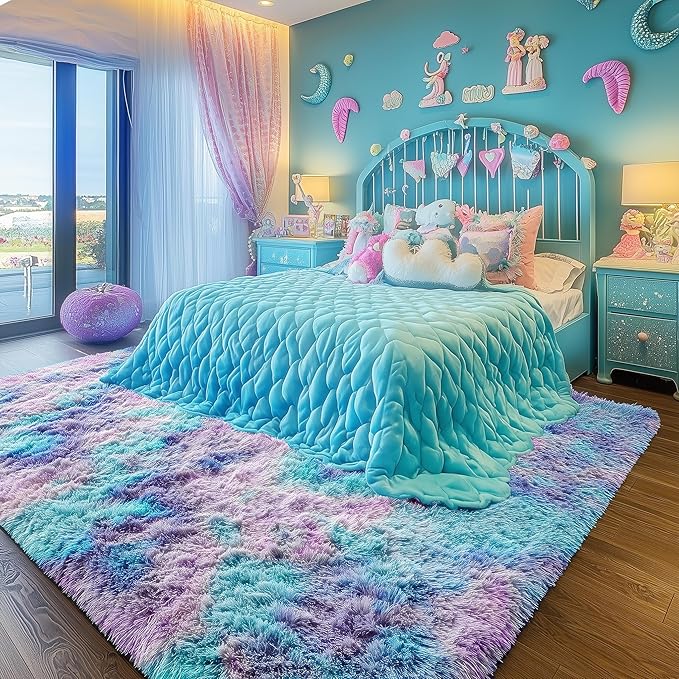 PAGISOFE 9x12 Rainbow Large Area Rug - Image 4