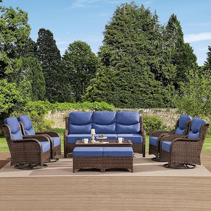 HILLGA Luxury High Back Patio Furniture Set by HILLGA