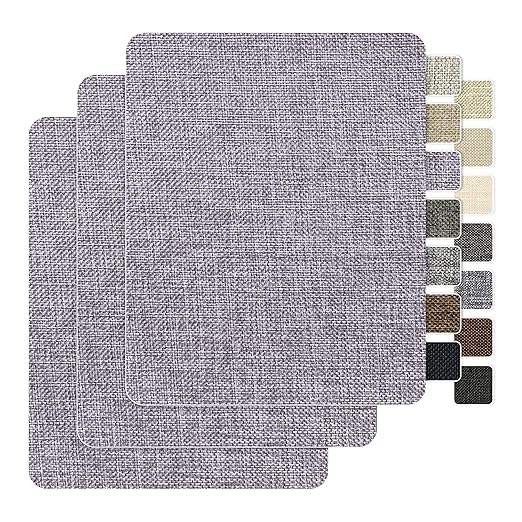 BESEZX Linen Fabric Repair Patch，3 PCS 9 * 11 Inch Self-Adhesive Couch Fabric by Besezx