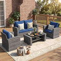 Wisteria Lane Patio Furniture Set, Wicker Outside Outdoor Furniture by WisteriaLane